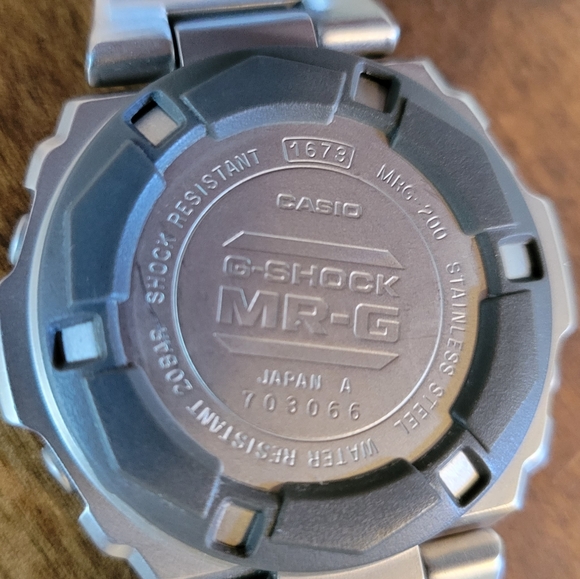 RARE 90's Vintage MR-G Stainless Steel G-Shock Digital Watch - MRG-200-7 - Picture 7 of 7